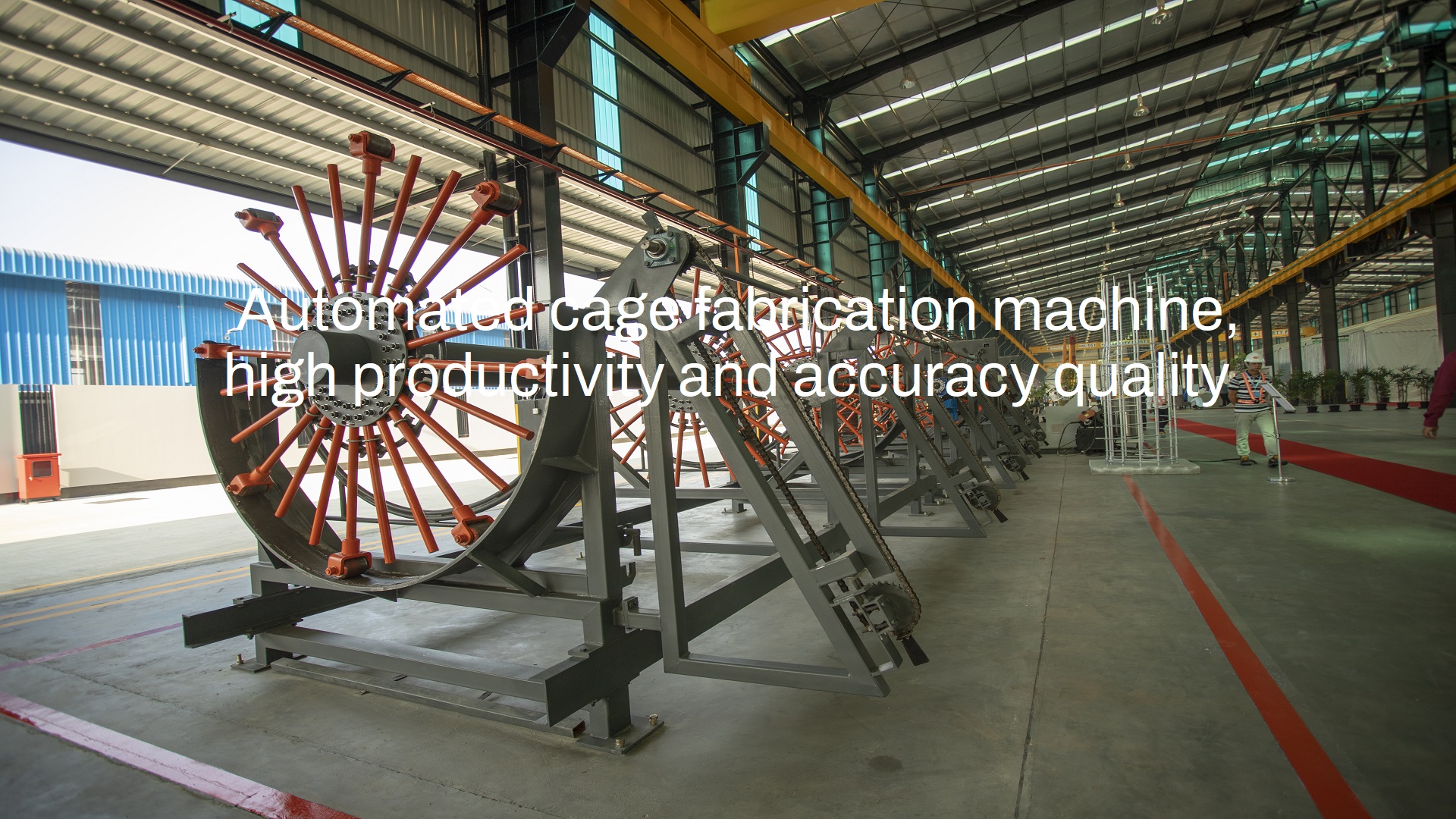 Automated cage fabrication machine, high productivity and accuracy quality