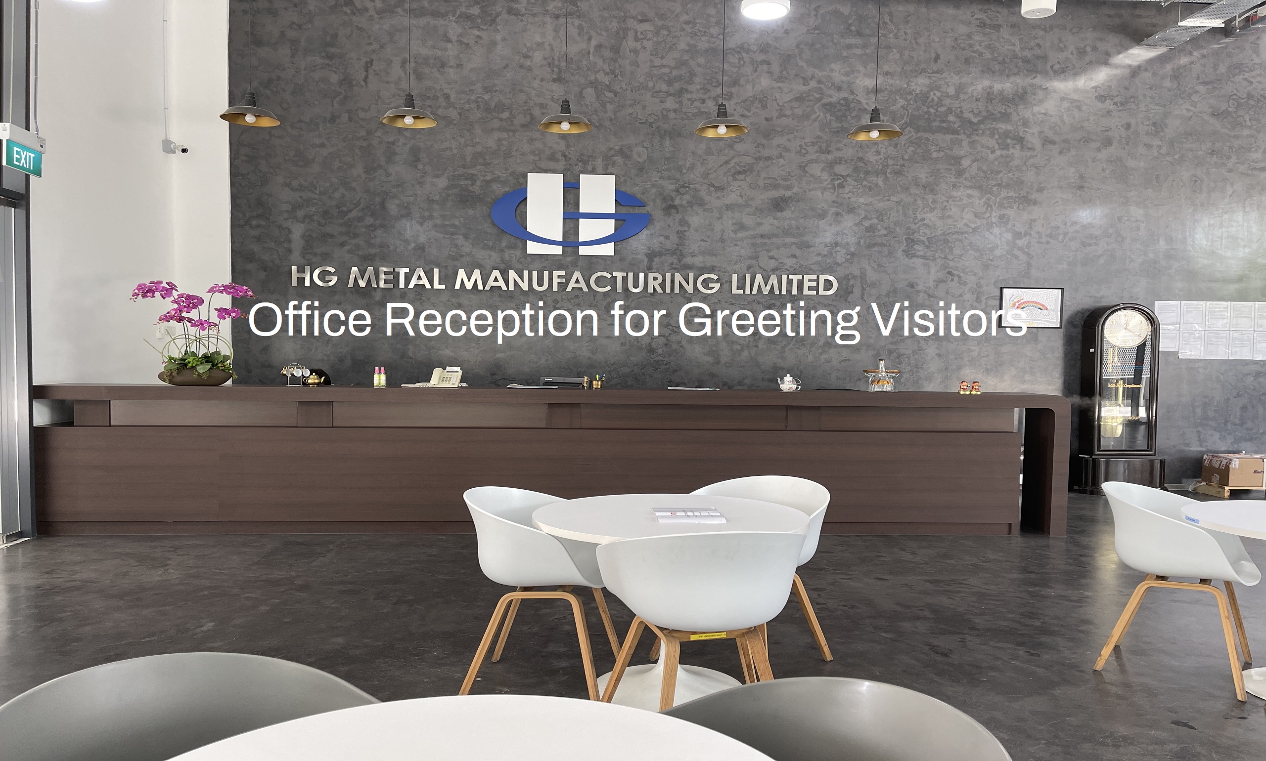 Office Reception for Greeting Visitors